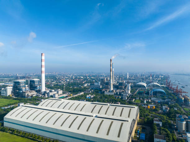 istock Aerial view of thermal power generation 1551129519