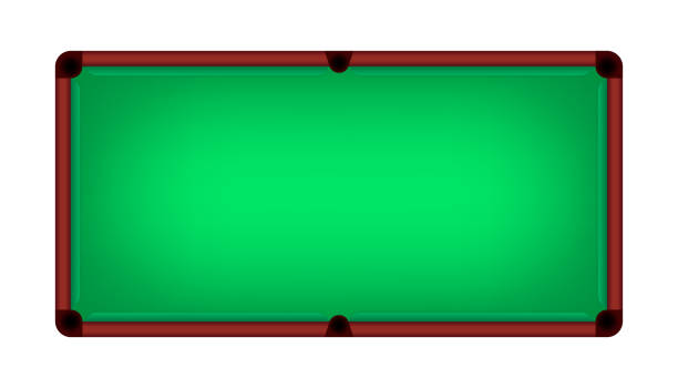istock Empty billiard table on a white background. Pool table for design of a billiard club or billiard tournament. Vector illustration 1551209541