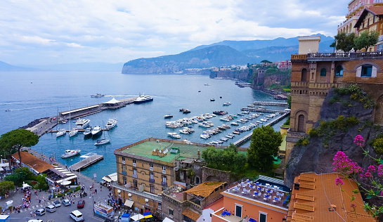 Panoramic view of Sorrento, the Amalfi Coast at Italy