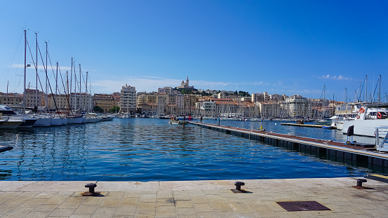 Old Port in Marseille -the second largest city of France.