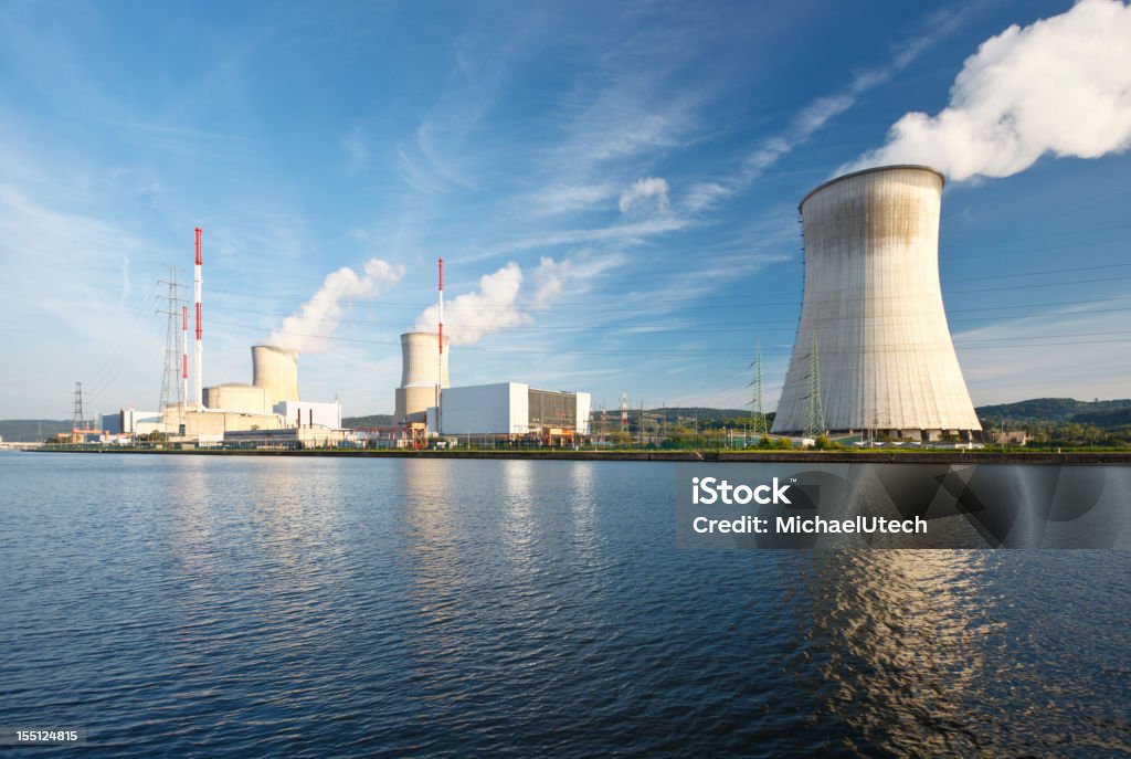 Elektrownia jądrowa w River - Zbiór zdjęć royalty-free (Belgia)