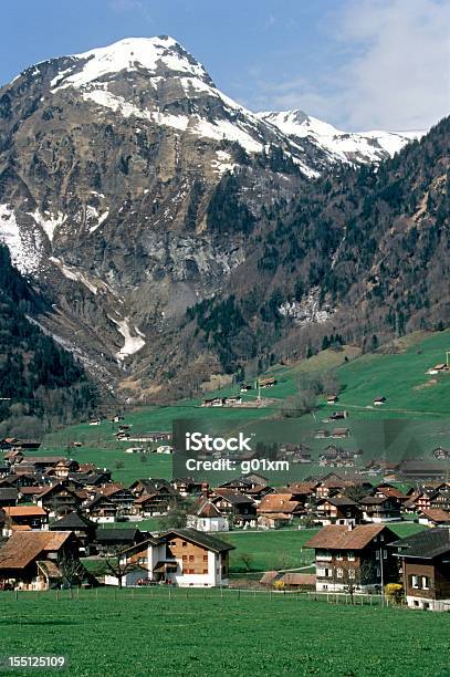 Paisaje De Los Alpes Suizos Foto de stock y más banco de imágenes de Agricultura - Agricultura, Aire libre, Alpes Europeos