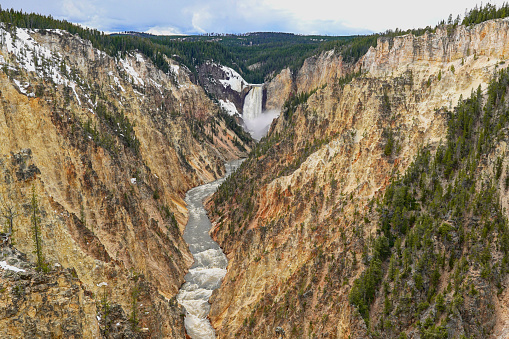 Grand Canyon of the Yellowstone and the Yellowstone River as seen from Artist Point