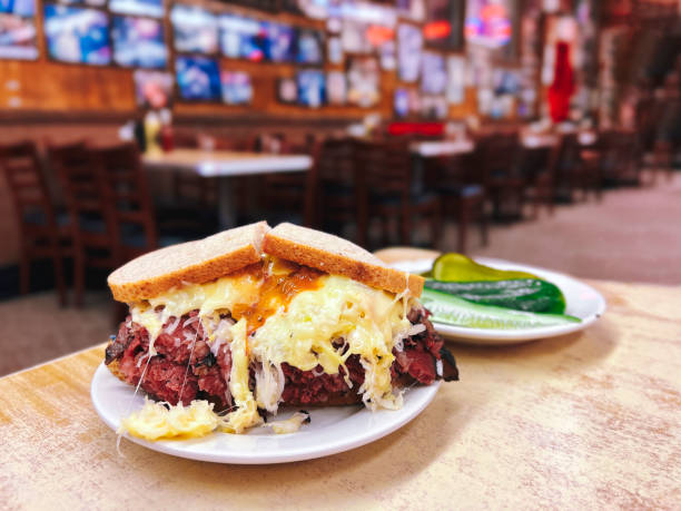 Reuben roast beef pastrami New York style sandwich