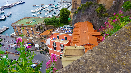 Panoramic view of Sorrento, the Amalfi Coast at Italy