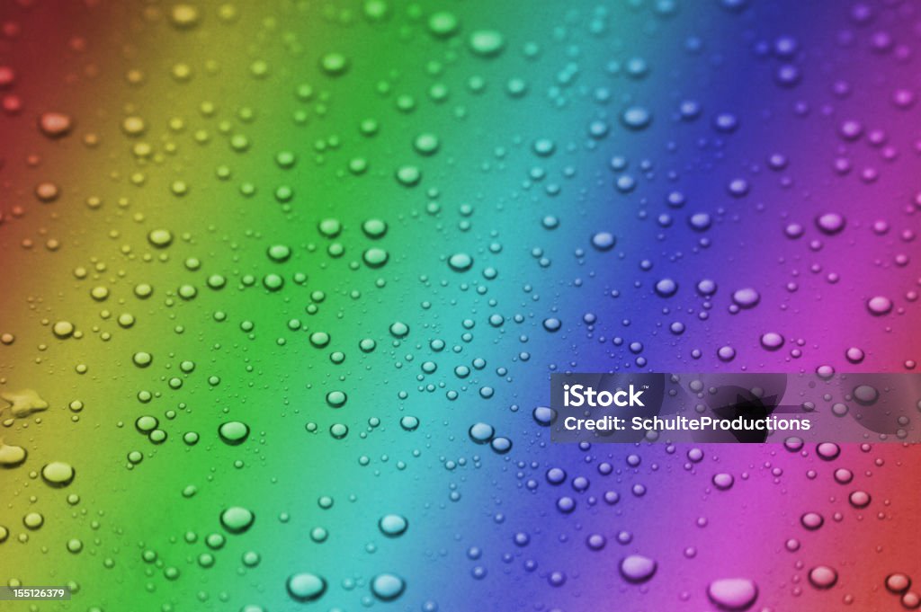 Pioggia di sfondo arcobaleno acqua - Foto stock royalty-free di Acqua