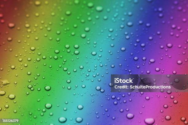 Pioggia Di Sfondo Arcobaleno Acqua - Fotografie stock e altre immagini di Acqua - Acqua, Arcobaleno, Astratto