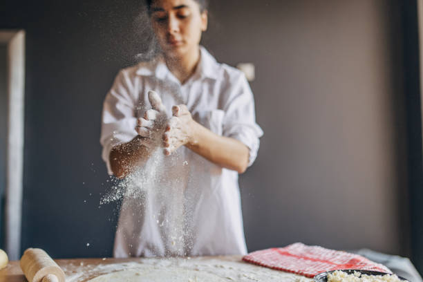 istock The woman preparing dough 1551281181