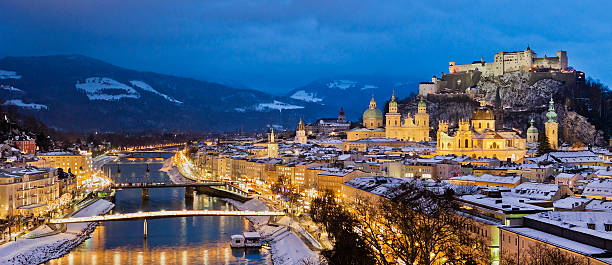 istock Salzburg at night 155128264