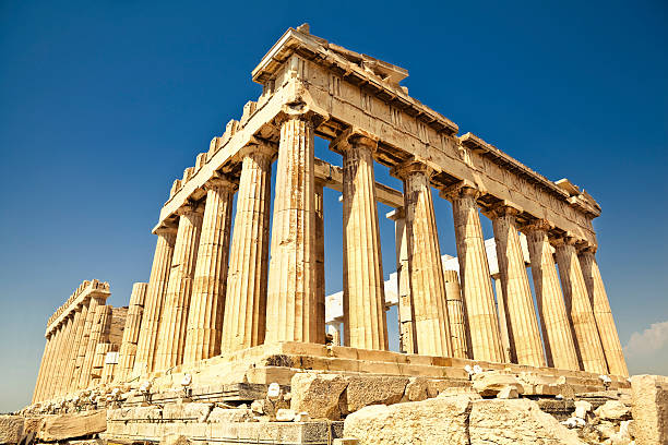 partenone ad atene - greece acropolis parthenon athens greece foto e immagini stock
