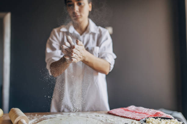 istock The woman preparing dough 1551285387