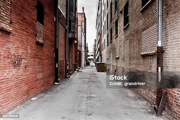 Dark Grungy Alley Stock Photo - Download Image Now - Alley, Dirty, Unhygienic