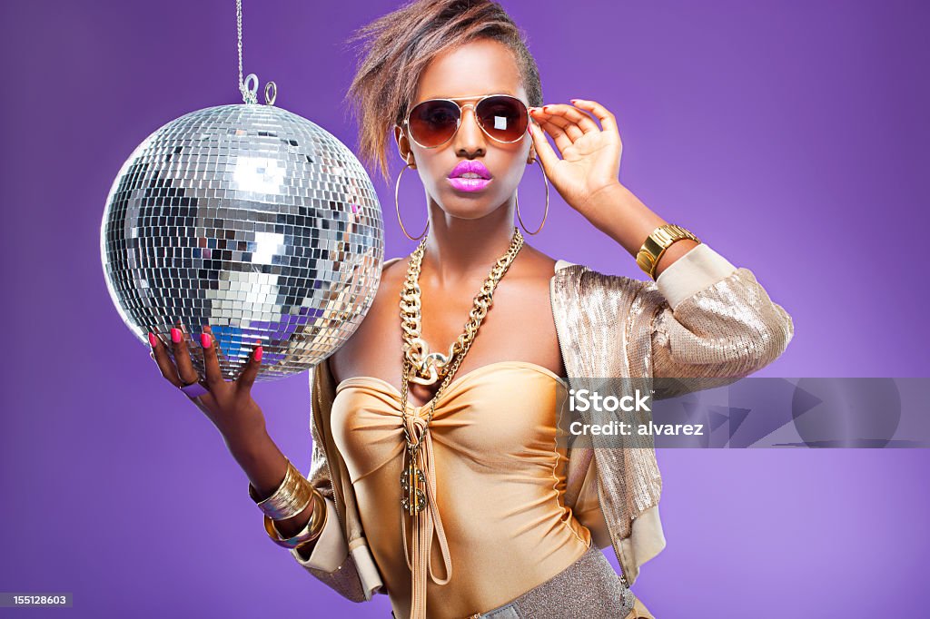 Discoteca mulher - Foto de stock de Mulheres royalty-free