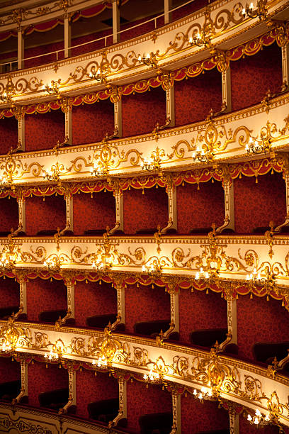 istock Boxes of Italian antique theater 155128894