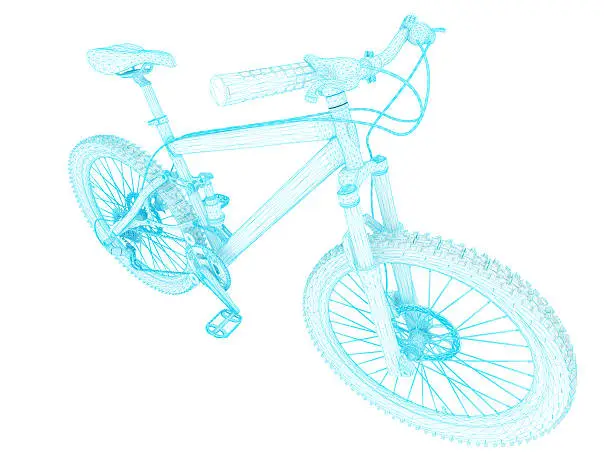 Photo of 3D Sketch architecture Mountain Bicycle 3