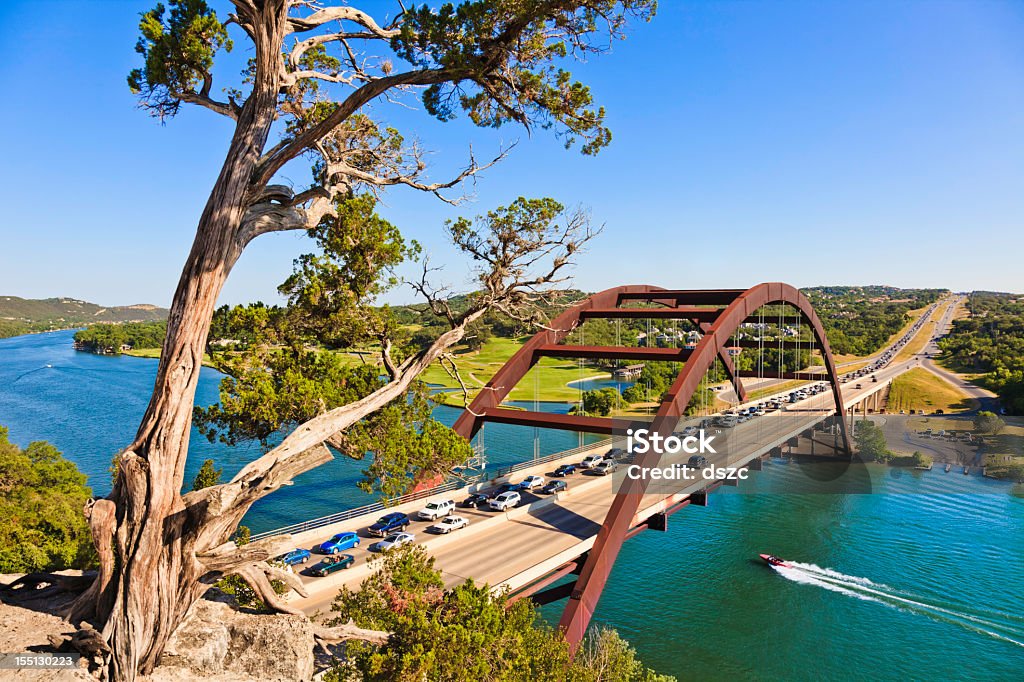 360 Bridge (Pennybacker Most), Teksas w Austin - Zbiór zdjęć royalty-free (Austin - Stan Teksas)