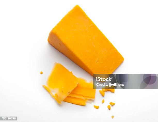 Bloco De Queijo Cheddar - Fotografias de stock e mais imagens de Cheddar - Queijo - Cheddar - Queijo, Queijo, Bloco