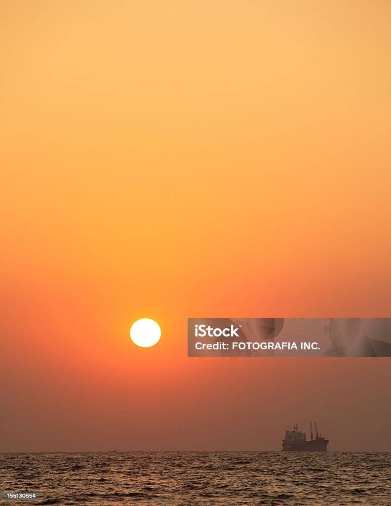 Sonnenuntergang in Goa - Lizenzfrei Hitzeflimmern Stock-Foto