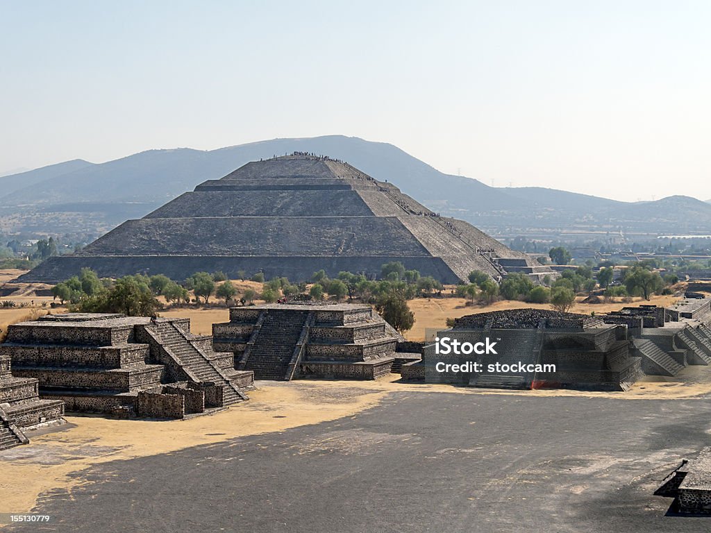 Pyramide der Sonne von Teotihuacan Mexiko - Lizenzfrei Antike Kultur Stock-Foto