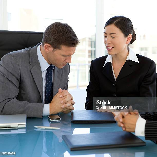 Advising The Ceo Stock Photo - Download Image Now - 30-39 Years, Adult, Adults Only