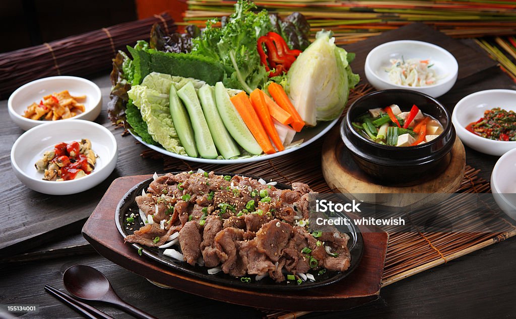 Ssam Bab - Foto stock royalty-free di Bulgogi