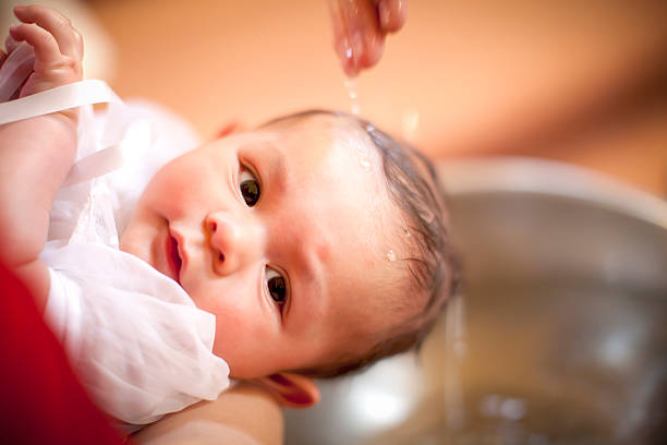 Baptism: Baby Boy stock photo