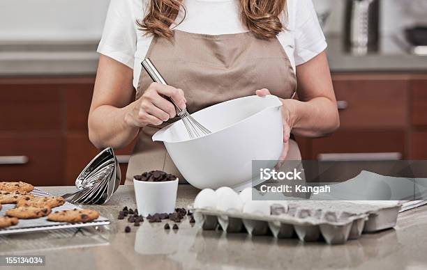 Woman Baking Cookies Stock Photo - Download Image Now - 30-34 Years, Adult, Adults Only