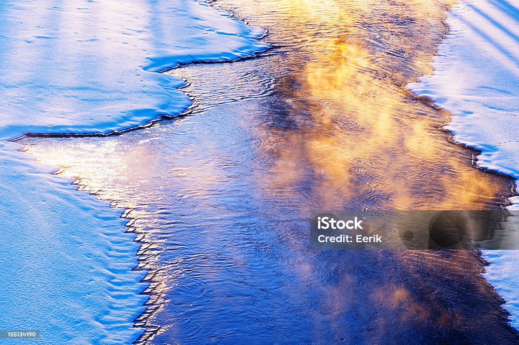 River Wasser Einfrieren - Lizenzfrei Schlagschatten Stock-Foto