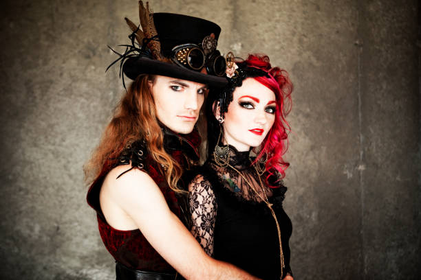 istock Steampunk Fashion Couple 155134196