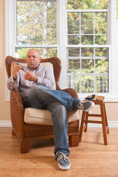 istock Painful blood sugar test 155134628