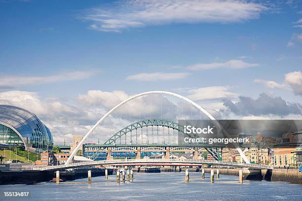 Fiume Tyne Bridge - Fotografie stock e altre immagini di Newcastle-upon-Tyne - Inghilterra - Newcastle-upon-Tyne - Inghilterra, Fiume Tyne, Gateshead