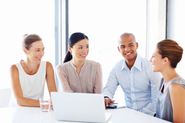 istock Business Team Working at a Laptop 155134840