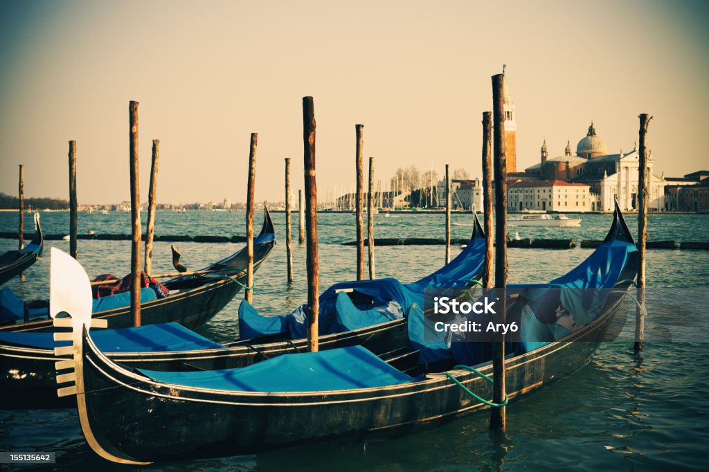 Gondole a Venezia, Italia - Foto stock royalty-free di Ambientazione esterna