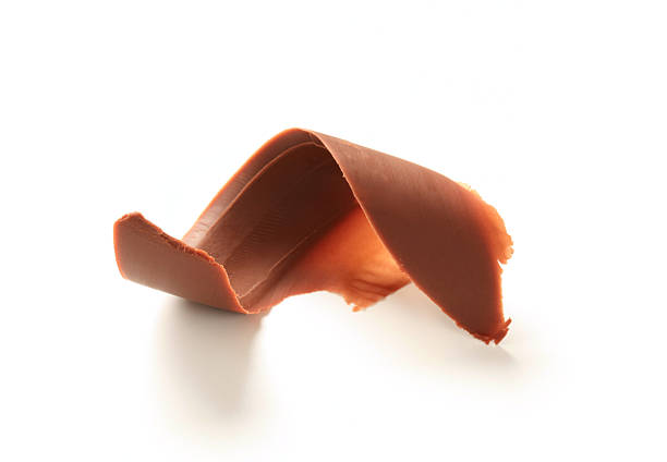 Chocolate curl stock photo