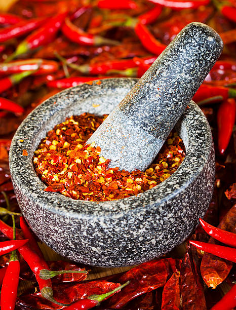 istock Ground Chilli In A Mortar And Pestle 155135782