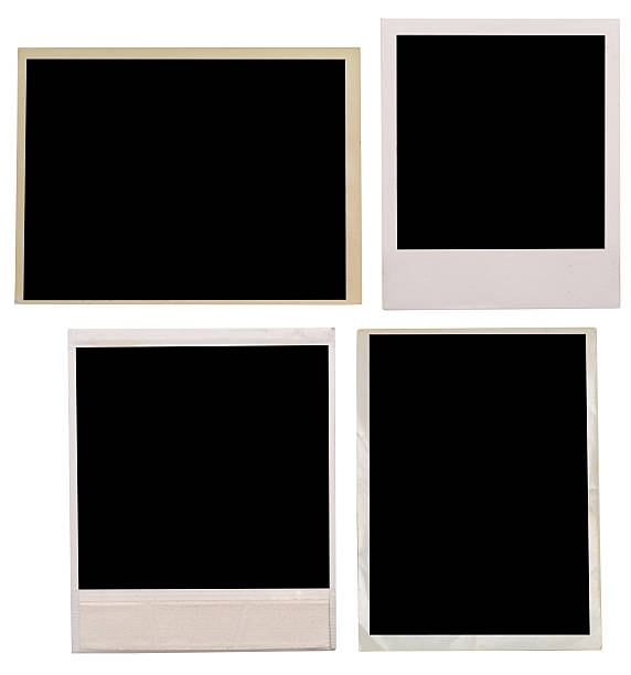istock Four blank black old photographs 155136028