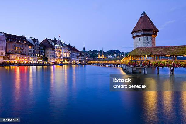 Lucerna In Svizzera - Fotografie stock e altre immagini di Lago dei Quattro Cantoni - Lago dei Quattro Cantoni, Acqua, Ambientazione esterna