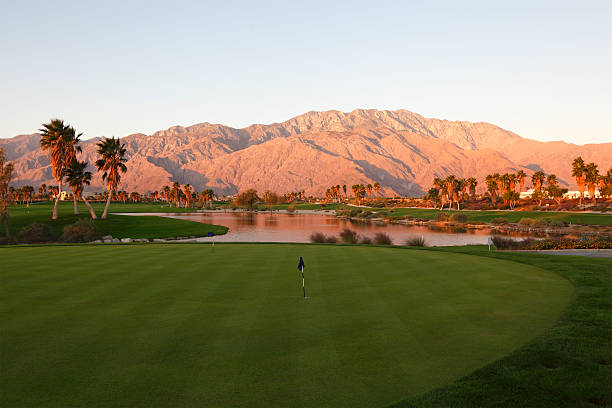 istock Sunrise Desert Landscape Of A Golf Course 155136771