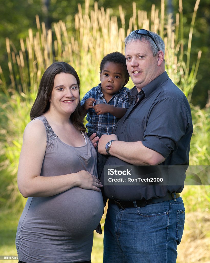 Super Diverse Family  Adoption Stock Photo