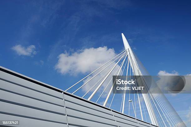 Cablestayed Bridge Prins Clausbrug In Utrecht The Netherlands Stock Photo - Download Image Now