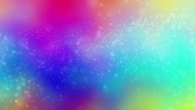 Soft colorful background (Loopable) Abstract blurred motion in bright colors with particulars