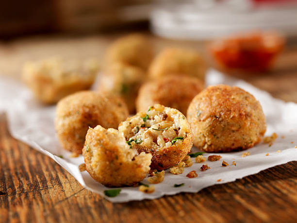 arancini - cooked still life close up rice стоковые фото и изображения