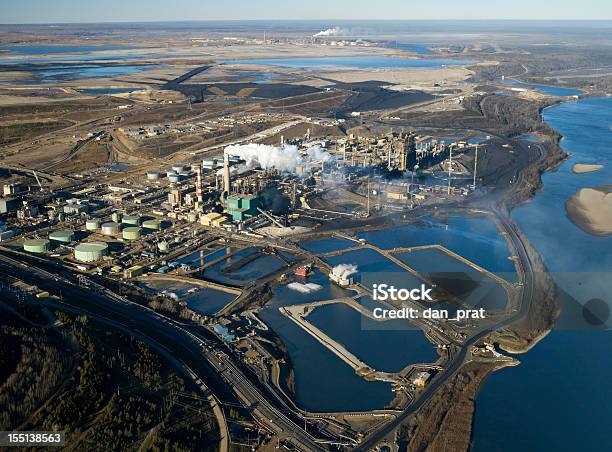 Rafineria Oilsands - zdjęcia stockowe i więcej obrazów Alberta - Alberta, Fort McMurray, Przemysł naftowy