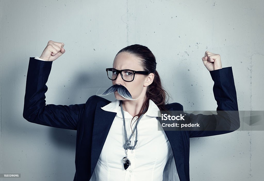 Miss Movember - Lizenzfrei Frauen Stock-Foto