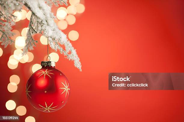 Foto de Cartão De Natal e mais fotos de stock de Bola de Árvore de Natal - Bola de Árvore de Natal, Comemoração - Conceito, Decoração