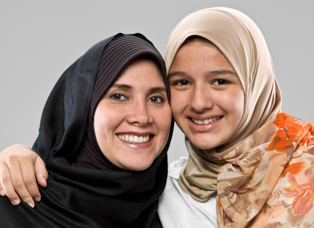 istock Middle eastern mother and her daughter 155139272