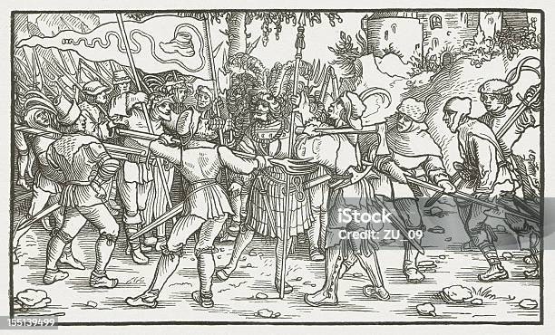 Bundschuh Bewegung 14931517 Stock Vektor Art und mehr Bilder von Mittelalterlich - Mittelalterlich, Landarbeiter, Ritter