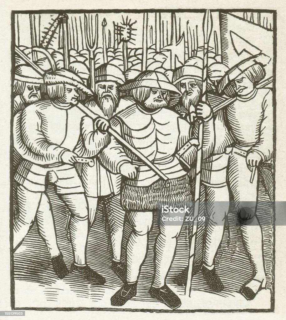 Deutsche Peasants'Krieg - Lizenzfrei Bauernberuf Stock-Illustration