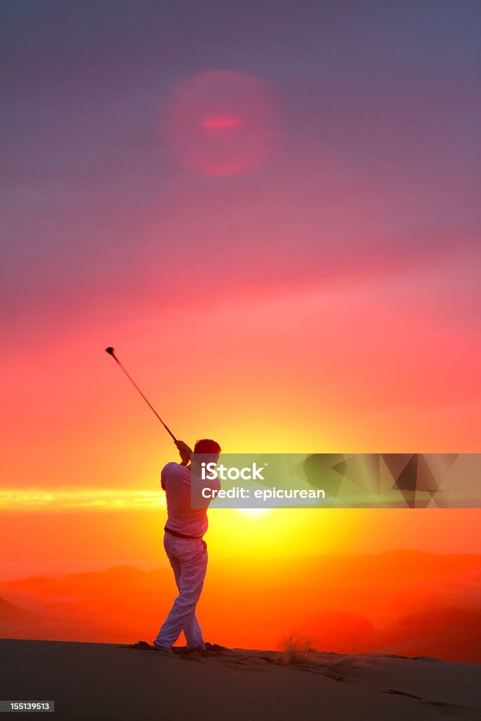ゴルファーには、太平洋を一望する丘にカリフォルニア州 - ゴルフのロイヤリティフリーストックフォト