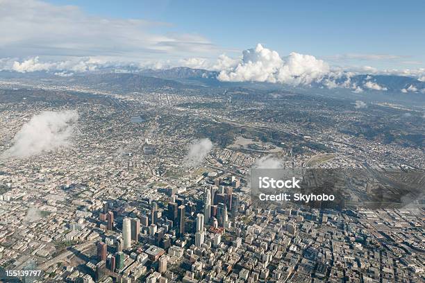 Centro Di Los Angeles - Fotografie stock e altre immagini di Ambientazione esterna - Ambientazione esterna, California, Centro della città